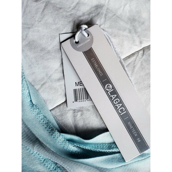 Lagaci Womens Cayman Islands Tank Top Aqua Size Medium New With Tags Racerback - Picture 4 of 6